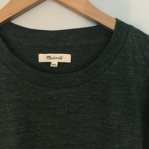 Heathered green Madewell crop tee - Picture 2 of 2